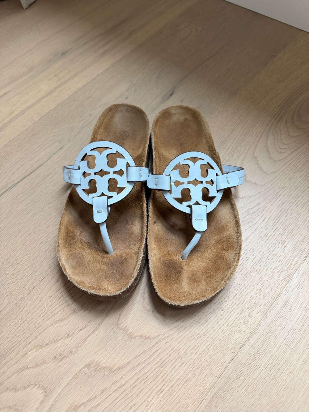 Tory Burch Light Blue Miller Cloud Sandals